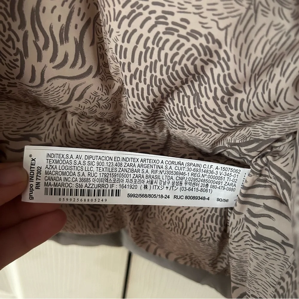 Zara Kids Puffer Jacket in Light Gray - Picture 7 of 12